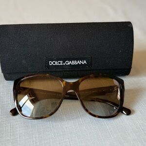 Dolce & Gabbana Tortoise Brown Sunglasses Made in Italy- Polarized